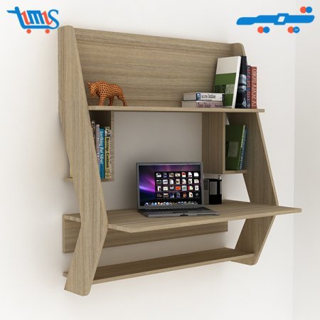 میز تحریر کتابخانه دار دیواری نازنین , مبلمان منزل , میز تحریر , میز مطالعه